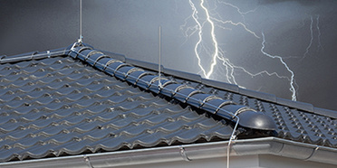 Äußerer Blitzschutz bei Elektro Weiler GmbH in Steinheim
